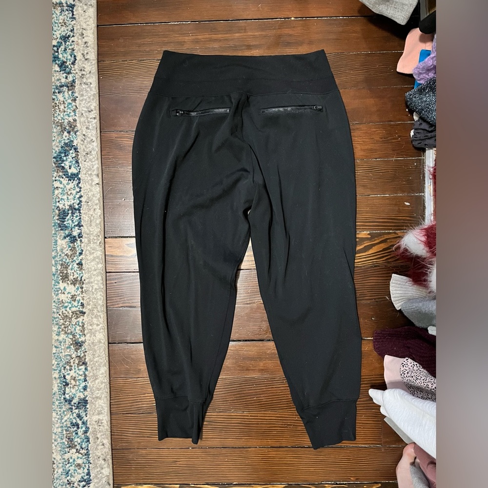Athletic Joggers Lightweight Black L zipper pockets